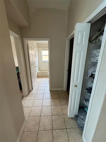 a bathroom with a tub