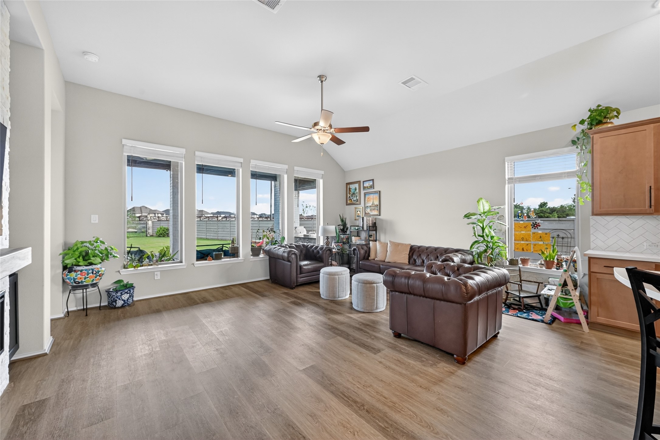 4731 Cedar Butte Lane Manvel, TX 77578 - Photo 15 of 42 a living room with furniture and a large window