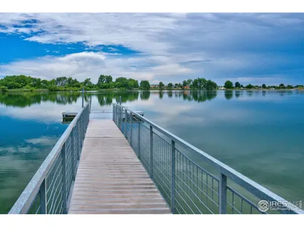 a view of a lake with a mountain