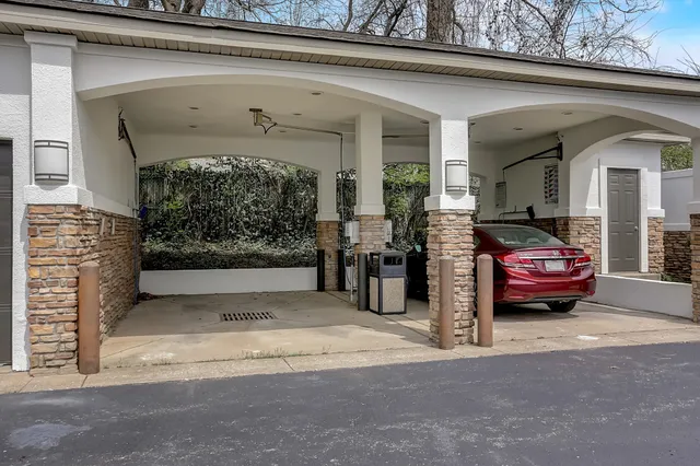 a view of car garage