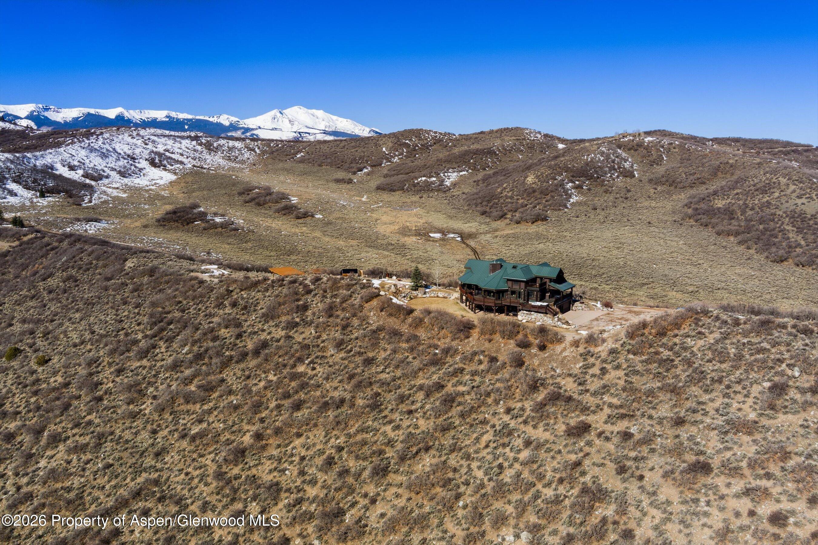 1450 Mesa Road Snowmass, CO 81654 - Photo 48 of 49 20AerialViewLookingNorth