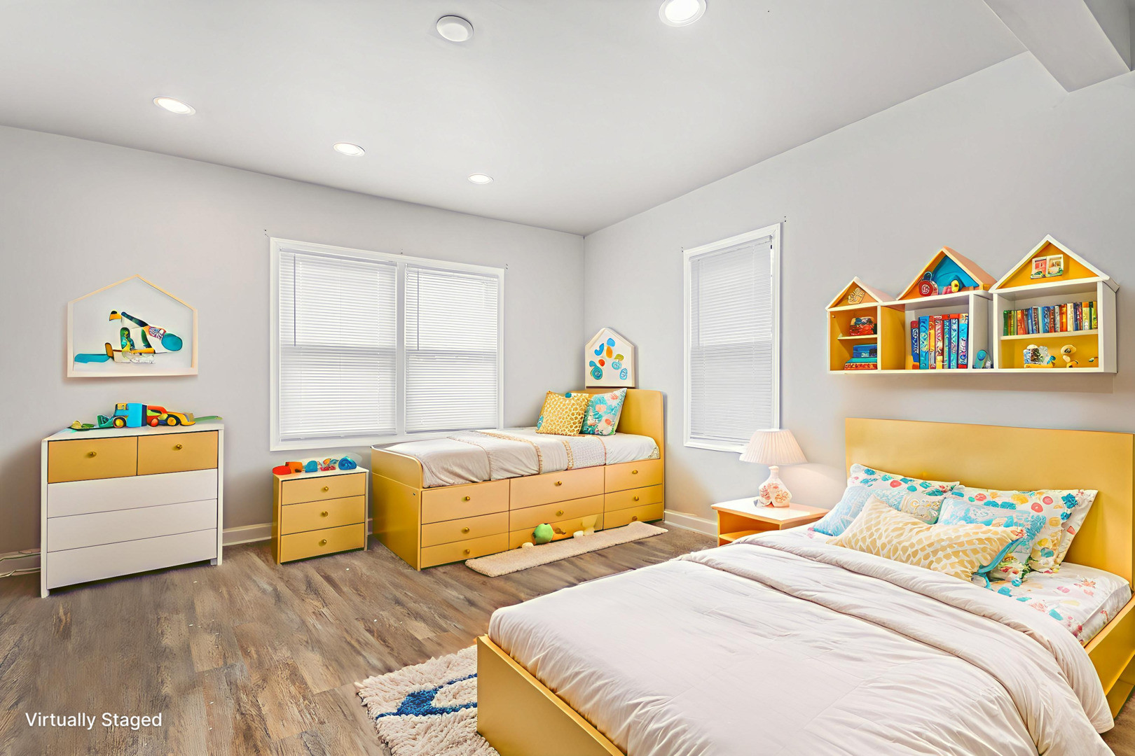 353 202nd Street Chicago Heights, IL 60411 - Photo 17 of 33 a bedroom with 2 bed and a window