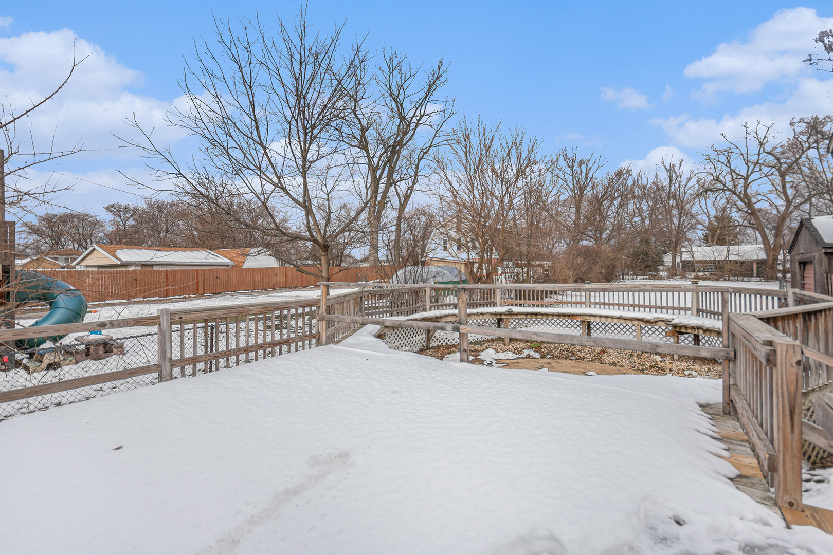 353 202nd Street Chicago Heights, IL 60411 - Photo 28 of 33 a view of a house with snow on the yard