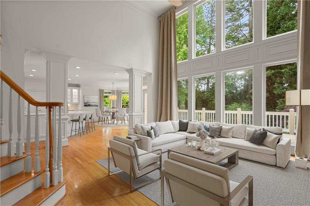 1200 Bay Pointe Terrace Alpharetta, GA 30005 - Photo 16 of 56 a living room with furniture and a large window