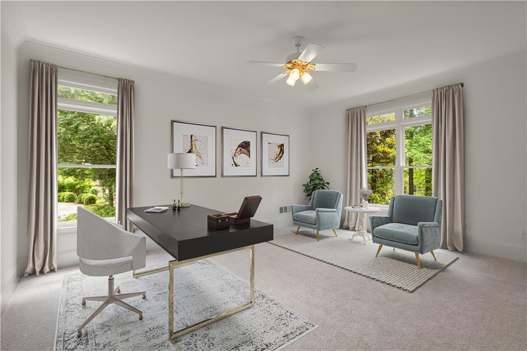 1200 Bay Pointe Terrace Alpharetta, GA 30005 - Photo 19 of 56 a living room with furniture and a large window