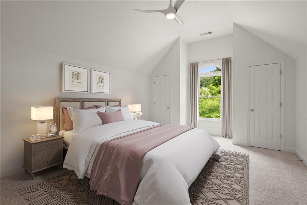 1200 Bay Pointe Terrace Alpharetta, GA 30005 - Photo 28 of 56 a spacious bedroom with a bed and a window