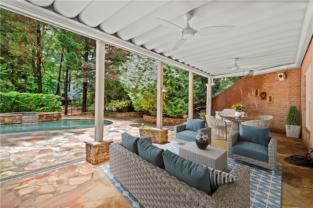 1200 Bay Pointe Terrace Alpharetta, GA 30005 - Photo 44 of 56 a outdoor living space with furniture and garden view