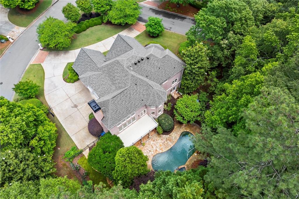 1200 Bay Pointe Terrace Alpharetta, GA 30005 - Photo 52 of 56 an aerial view of a house with outdoor space