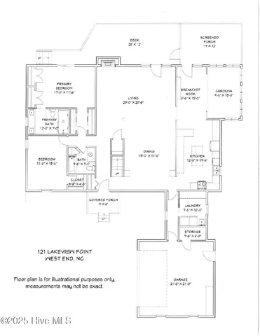 $715,000 | 121 Lakeview Point, West End, NC 27376