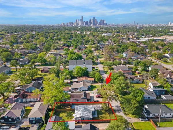 an aerial view of a city