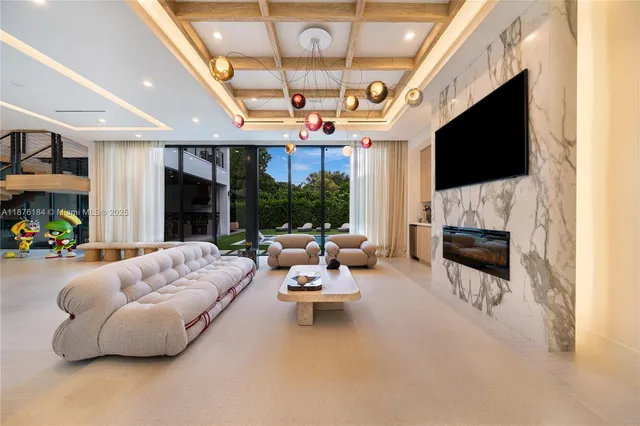 a kitchen with a stove and a refrigerator