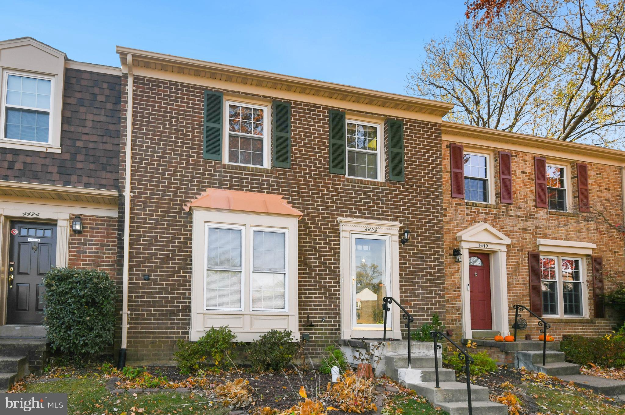 a front view of a house