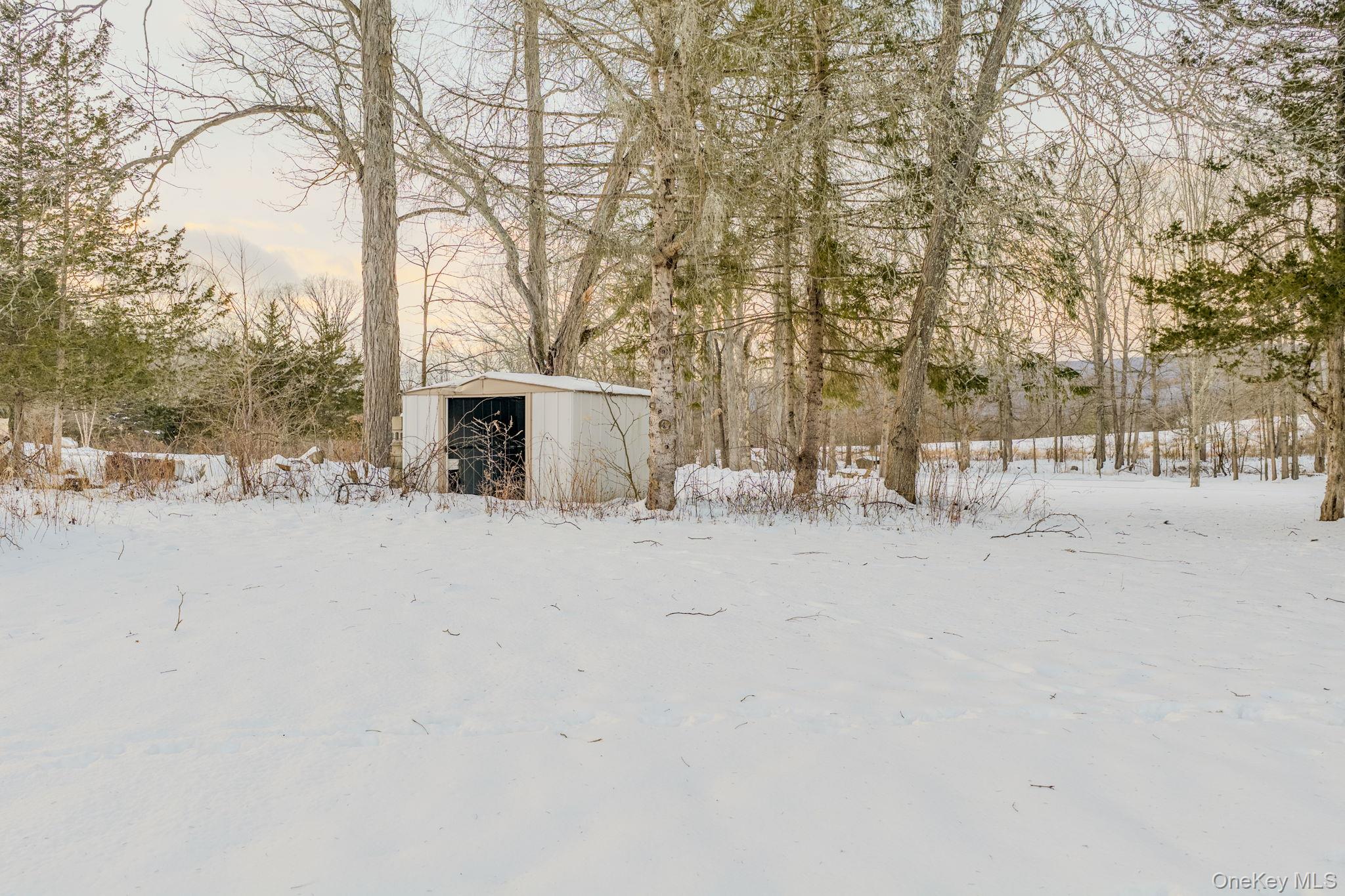 41 Low Road Wallkill, NY 12589 - Photo 36 of 37 Snowy yard featuring an outbuilding
