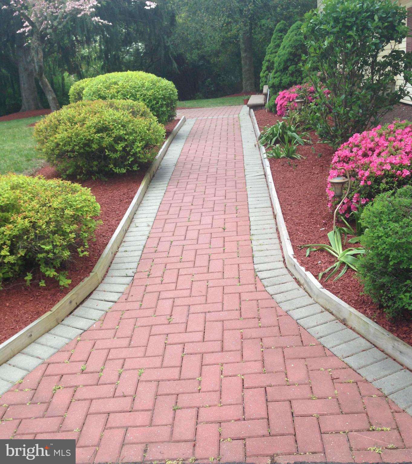 6 Jeffrey Lane Princeton Junction, NJ 08550 - Photo 6 of 66 a view of a pathway with a flower garden