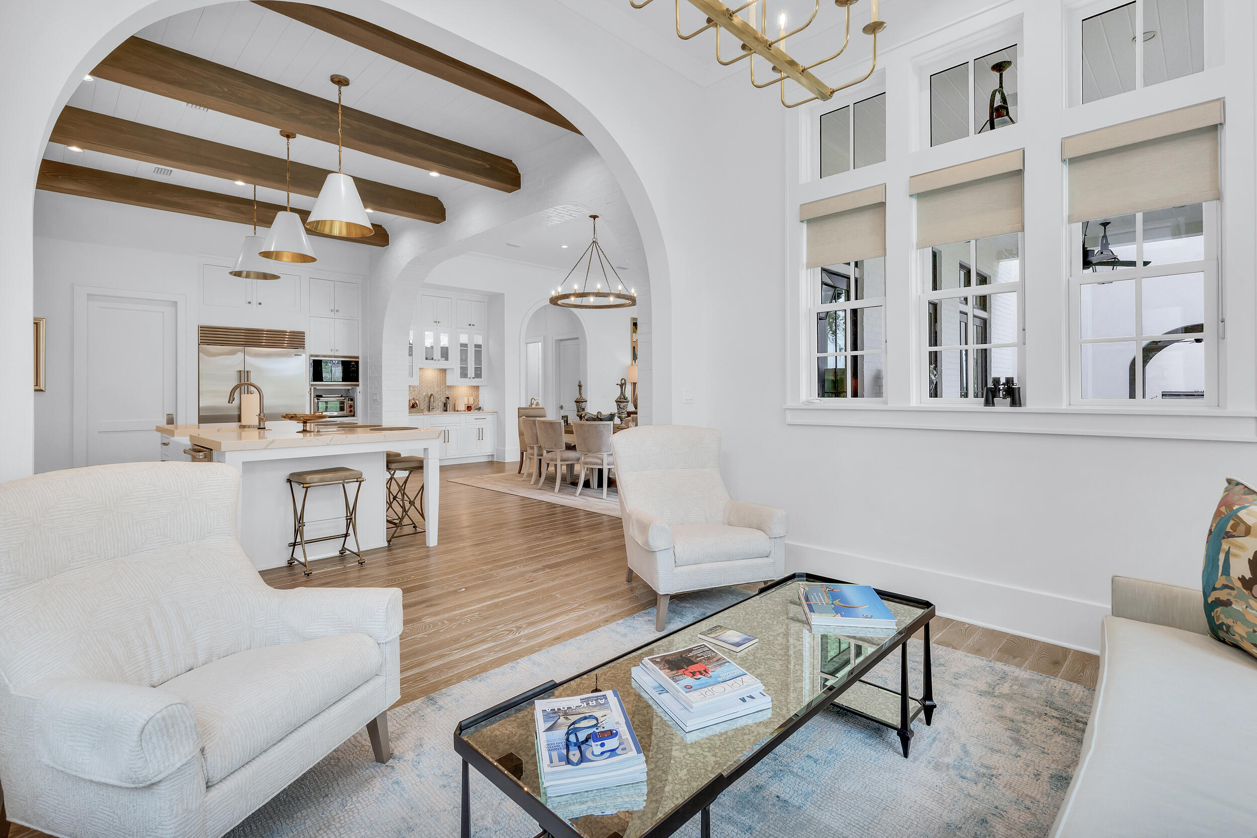 24 Bennett Santa Rosa Beach, FL 32459 - Photo 27 of 74 a living room with furniture and wooden floor