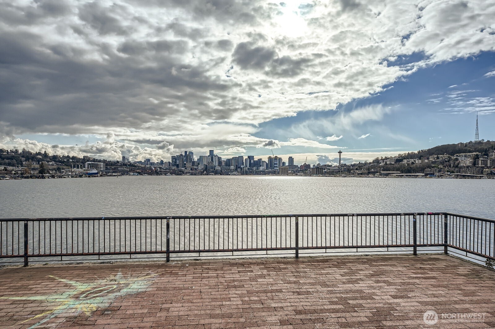 2309 North Northlake Way, Unit 5 Seattle, WA 98103 - Photo 22 of 39 a view of a lake from a balcony