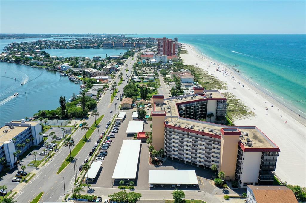18304 Gulf Boulevard, Unit 116 Redington Shores, FL 33708 - Photo 5 of 51 an aerial view of city