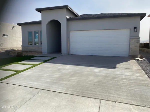 a front view of a house