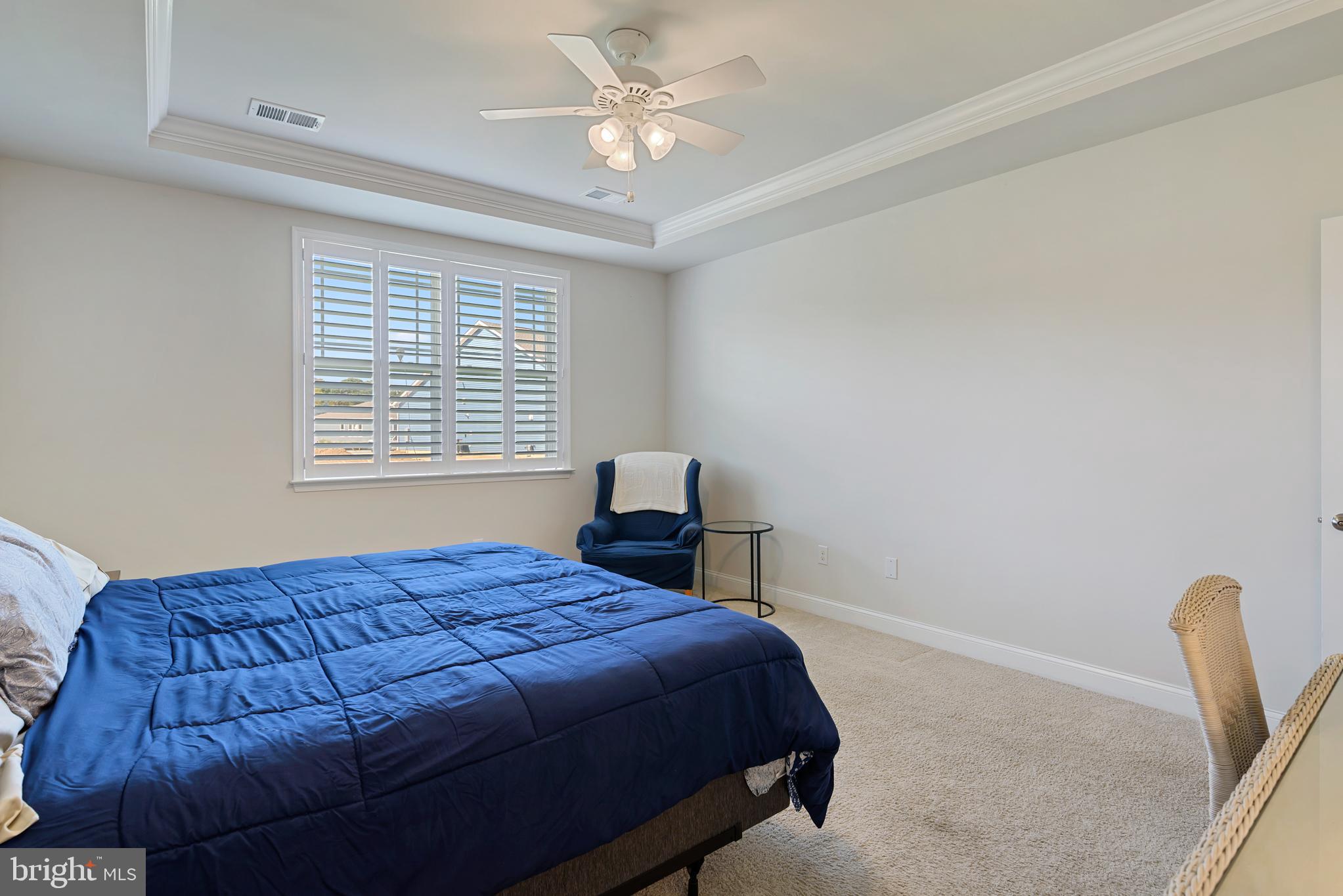 15352 Crape Myrtle Road Milton, DE 19968 - Photo 18 of 41 Main bedroom w/ceiling fan/plantation shutters