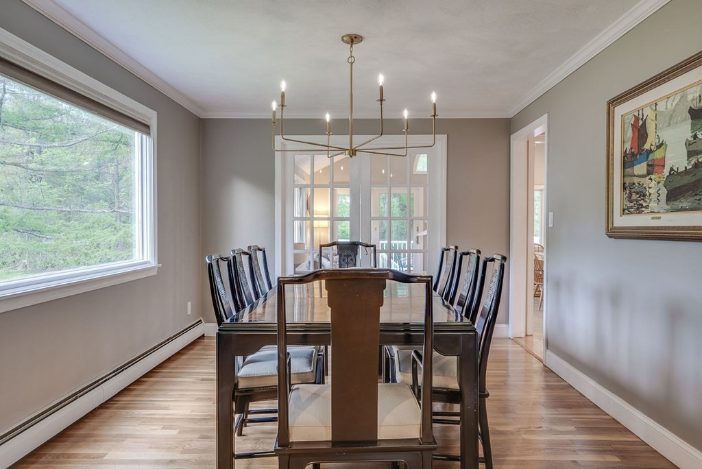 1 Radcliffe Circle Bedford, MA 01730 - Photo 6 of 42 a view of a dining room with furniture window and wooden floor