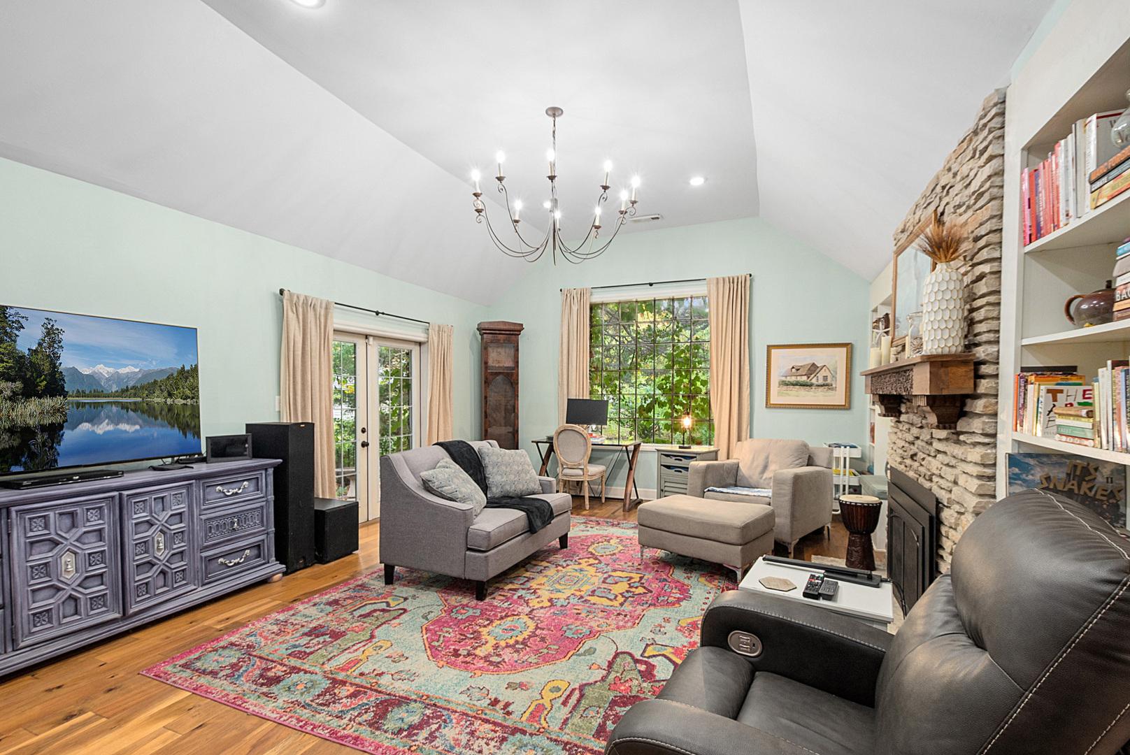 701 East 7th Street Lockport, IL 60441 - Photo 12 of 29 a living room with furniture windows and a fireplace