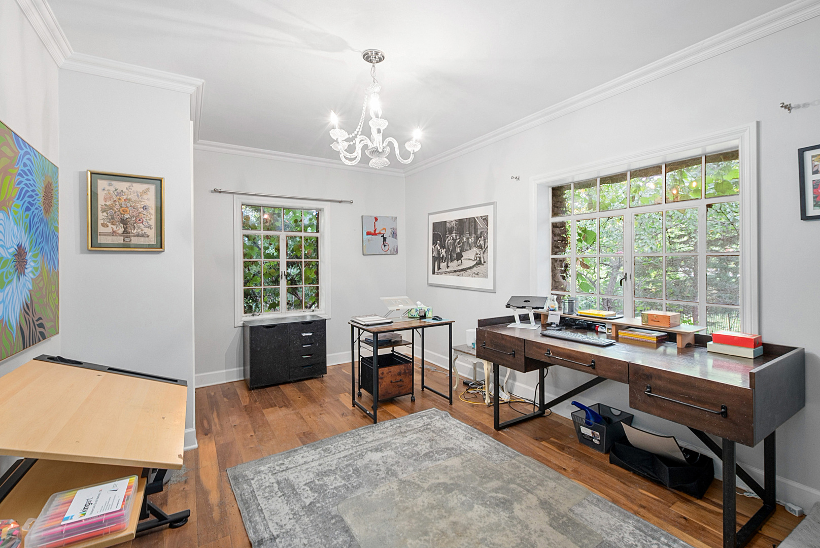 701 East 7th Street Lockport, IL 60441 - Photo 16 of 29 a view of a workspace with furniture and a window