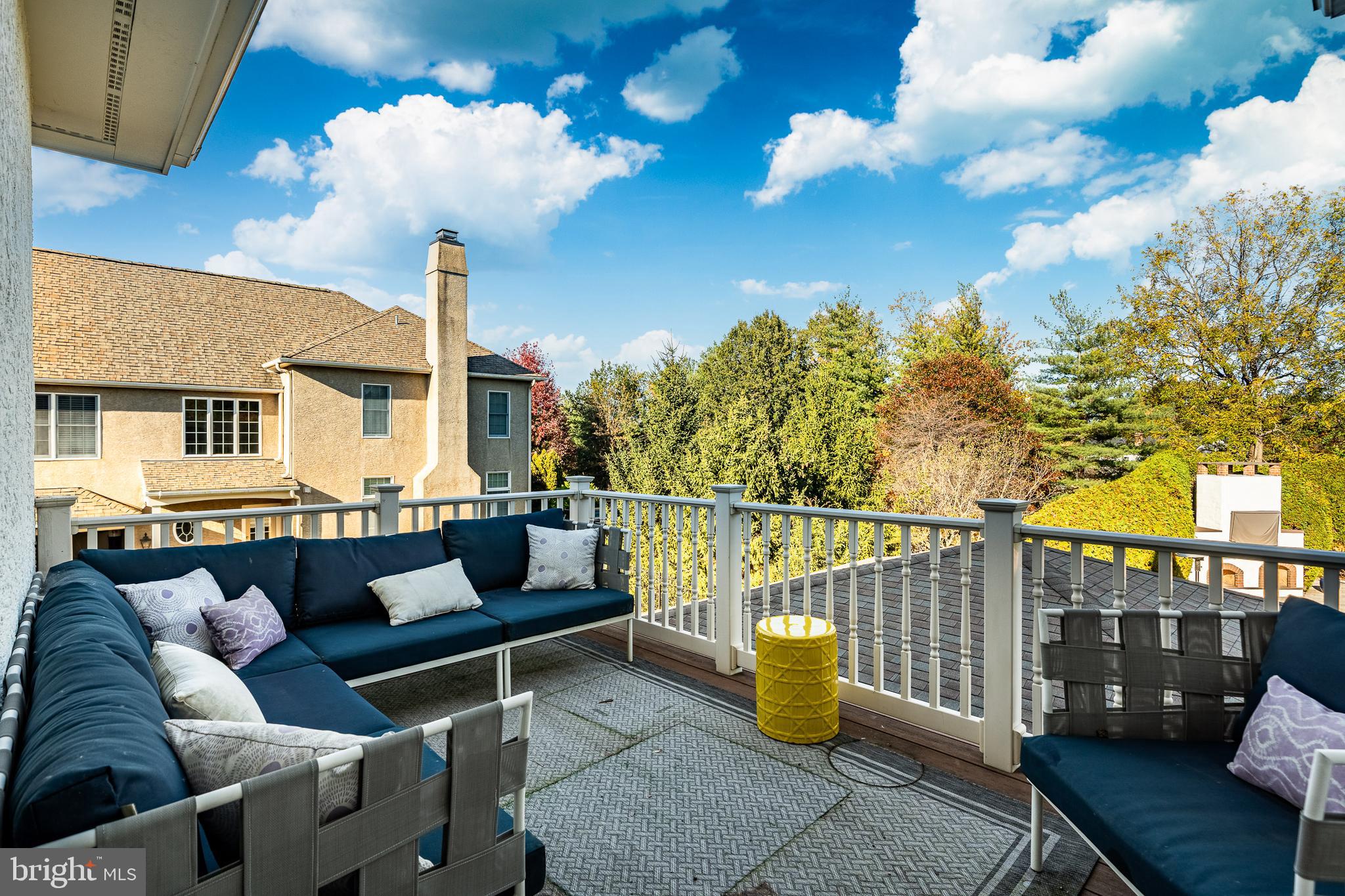 1053 Whitegate Road Wayne, PA 19087 - Photo 25 of 51 Primary Ensuite Balcony overlooking the pool.