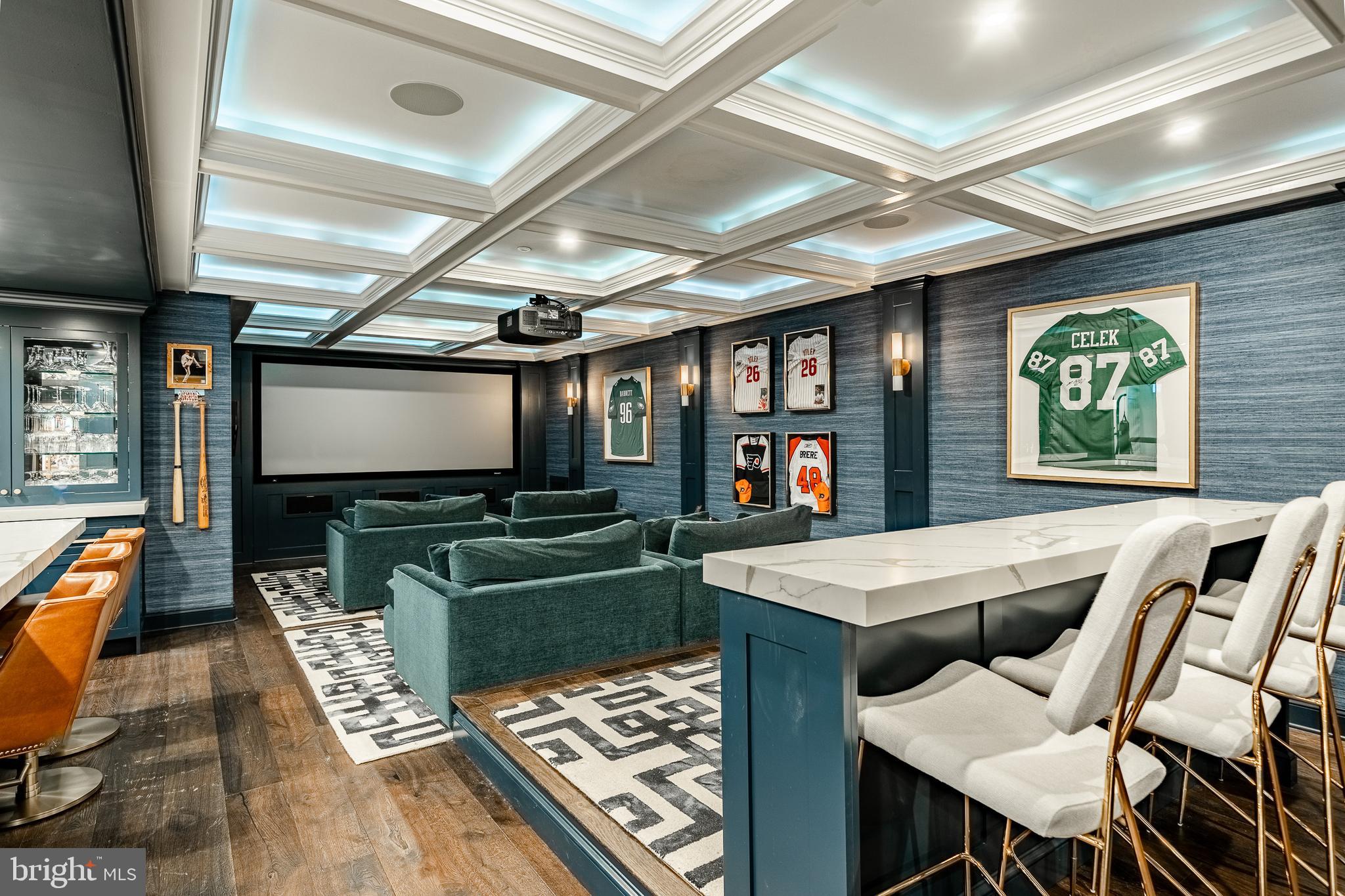 1053 Whitegate Road Wayne, PA 19087 - Photo 32 of 51 Lower Level Theater Room