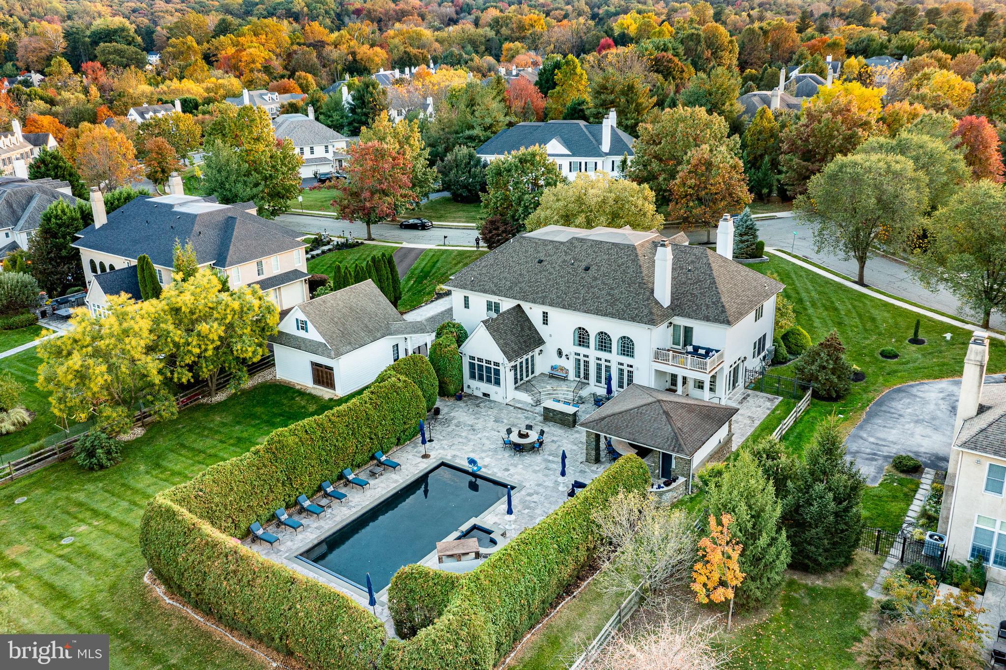 1053 Whitegate Road Wayne, PA 19087 - Photo 43 of 51 Aerial Back View