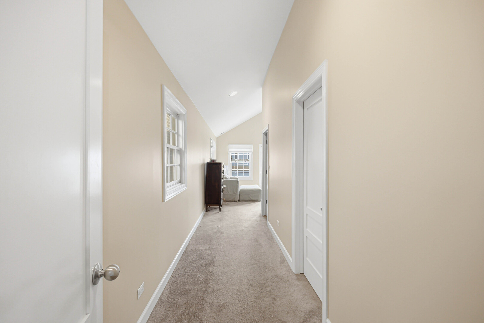 2229 West School Street Chicago, IL 60618 - Photo 12 of 29 a view of a hallway with wooden floor