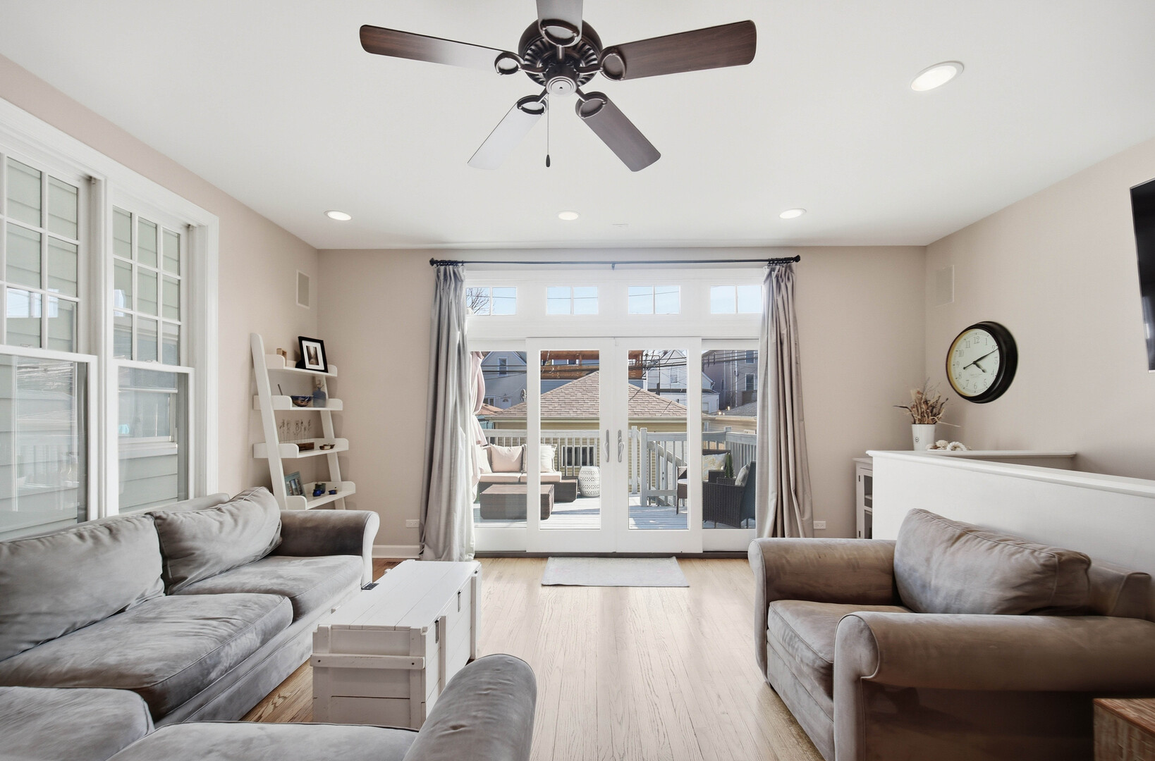 2229 West School Street Chicago, IL 60618 - Photo 5 of 29 a living room with furniture and a large window