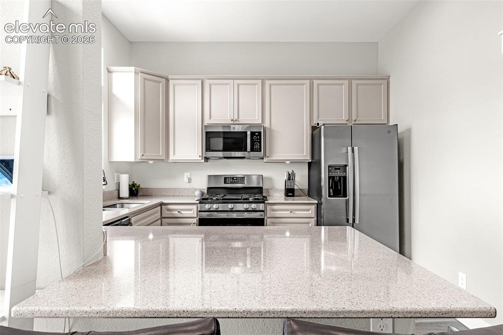 260 Eagle Summit Point, Unit 101 Colorado Springs, CO 80919 - Photo 21 of 33 Quartz countertop, stainless steel appliances