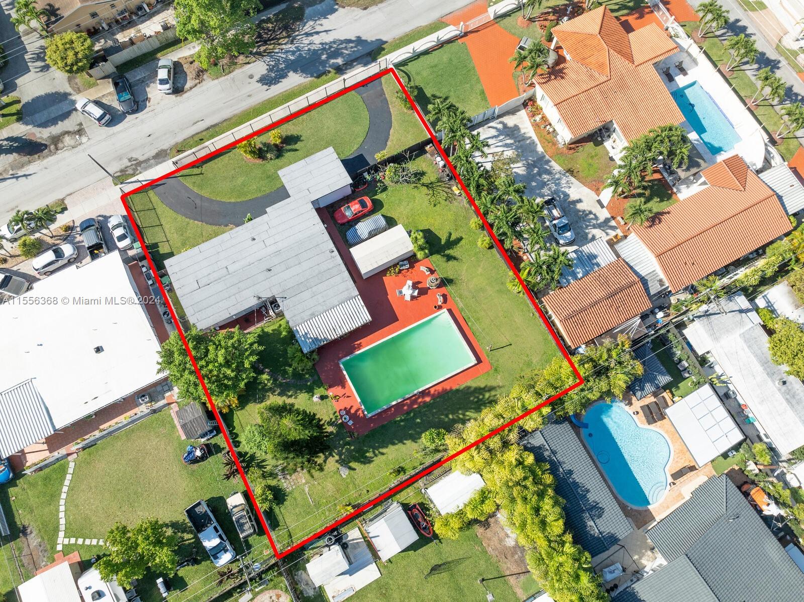 8461 Southwest 38th Street Miami, FL 33155 - Photo 24 of 27 an aerial view of a house