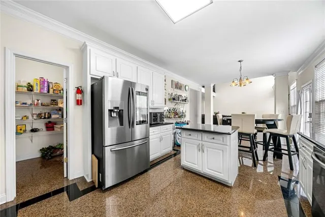 a bed room with a bed and furniture