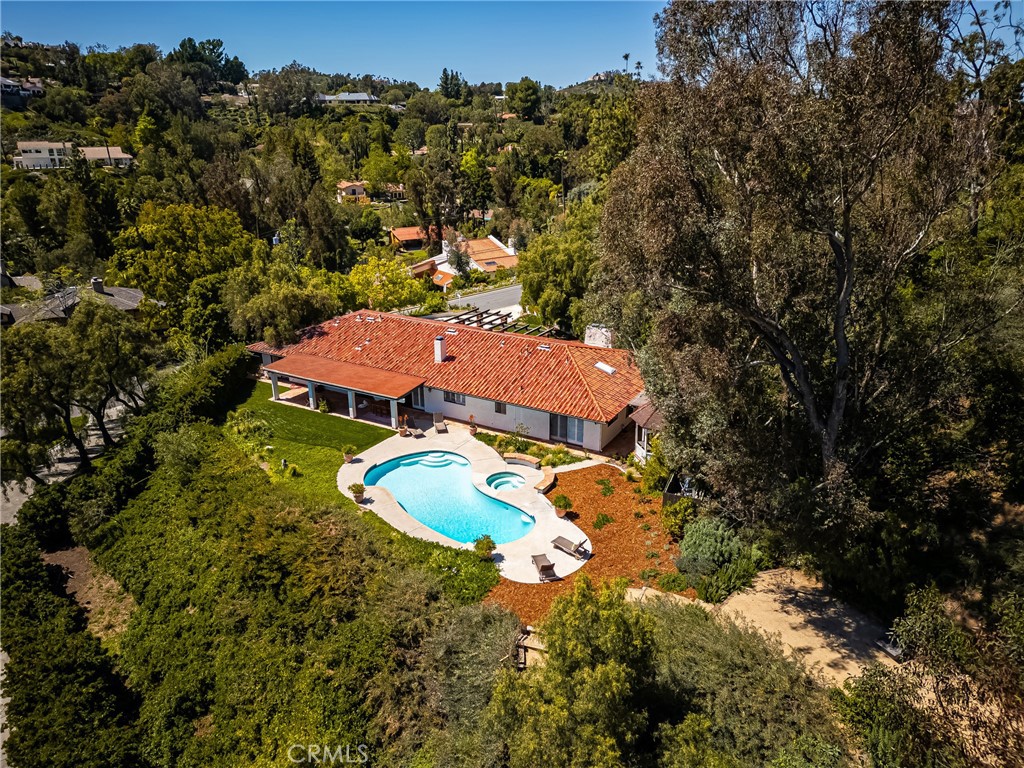 9741 Rangeview Drive North Tustin, CA 92705 - Photo 35 of 48 an aerial view of a house with a yard