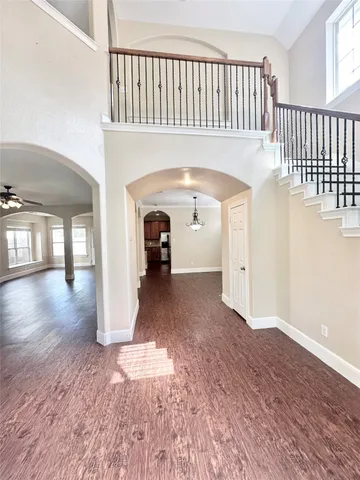 a view of livingroom with furniture and wooden floor