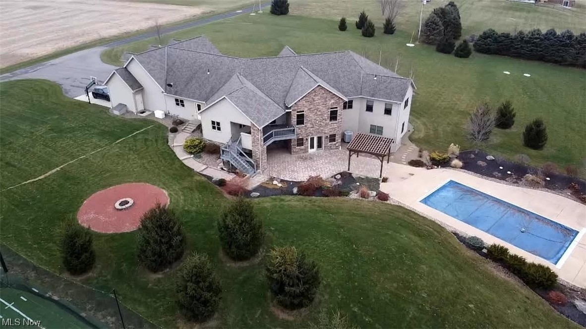 3413 Heyl Road Wooster, OH 44691 - Photo 2 of 30 Situated on a private 8+acre lot with saltwater pool
