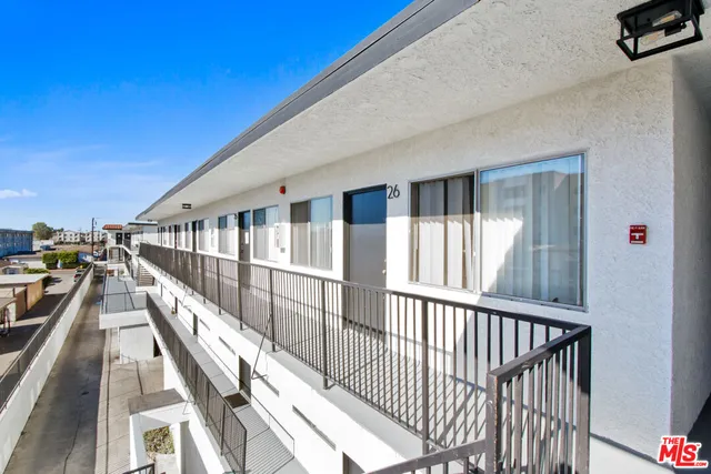 a view of balcony with staircase