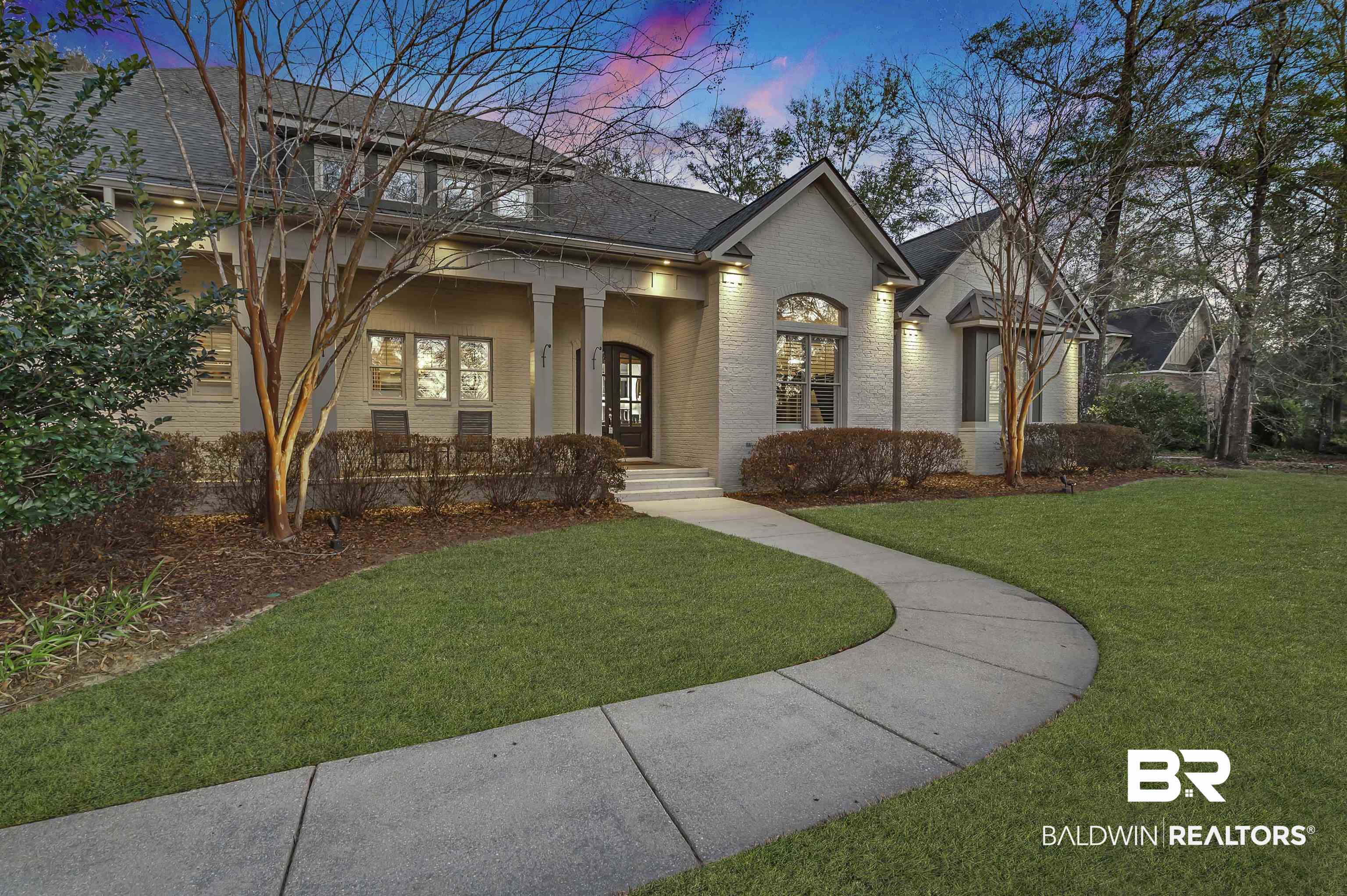 11202 Redfern Road Daphne, AL 36526 - Photo 45 of 50 Front Walk @ Twilight