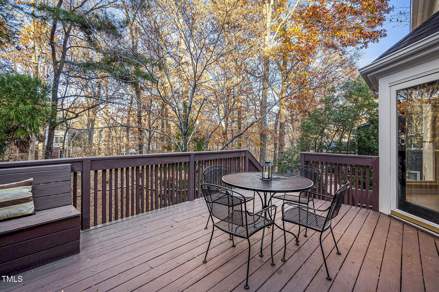113 Waterfall Court Cary, NC 27513 - Photo 27 of 30 a view of a deck with furniture and wooden floor
