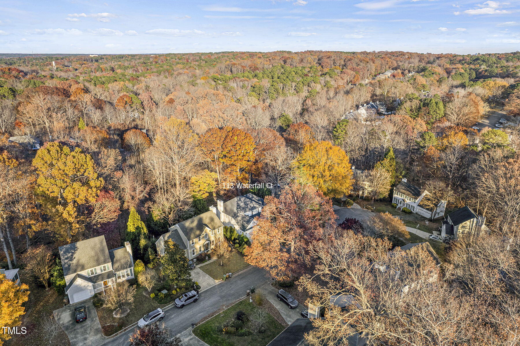 113 Waterfall Court Cary, NC 27513 - Photo 30 of 30 an aerial view of residential houses with outdoor space