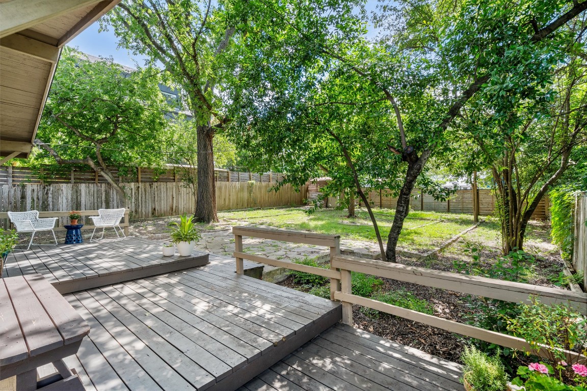 2116 Glendale Place Austin, TX 78704 - Photo 22 of 24 a view of a backyard with sitting area
