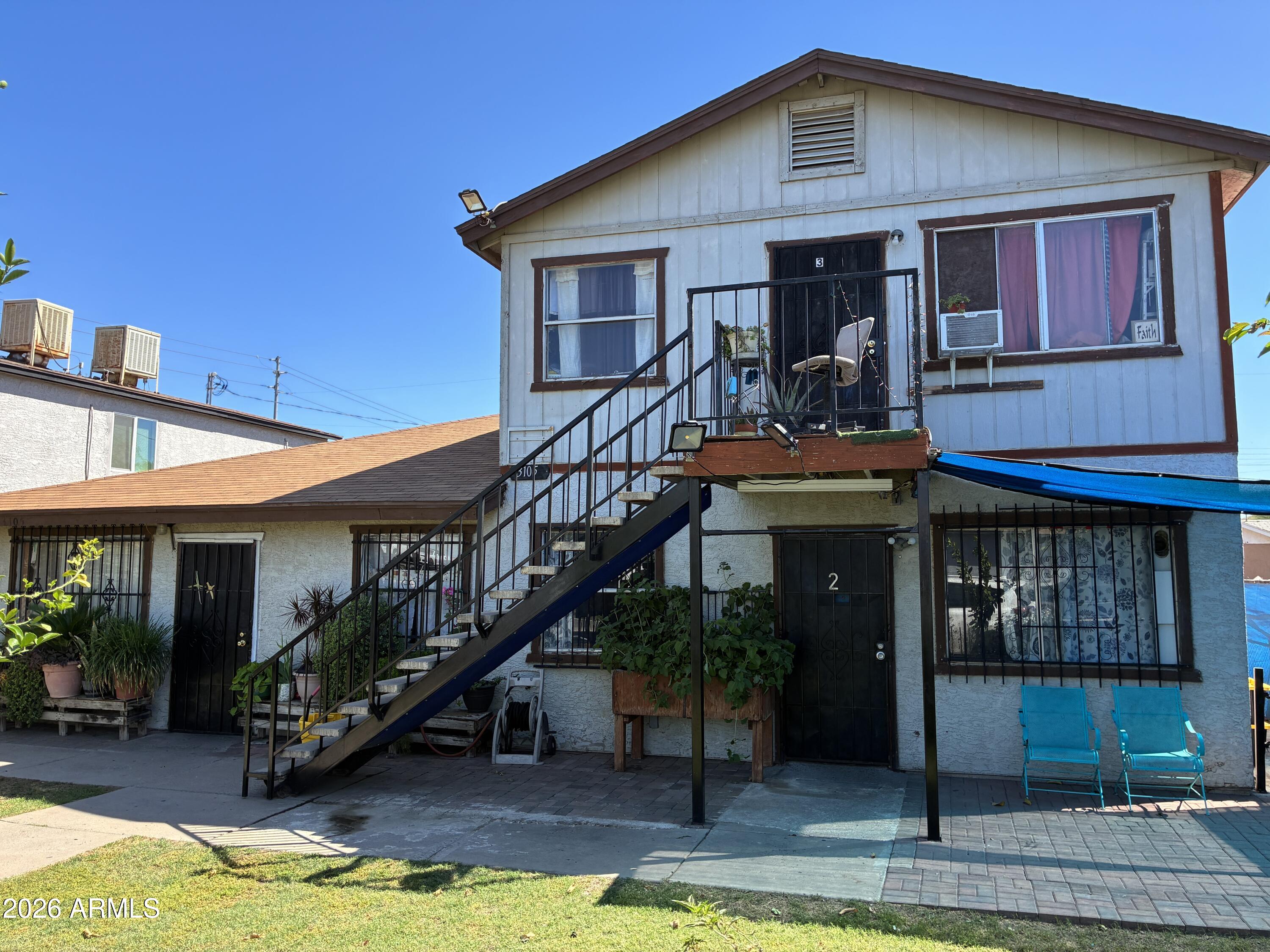 a front view of a house with porch