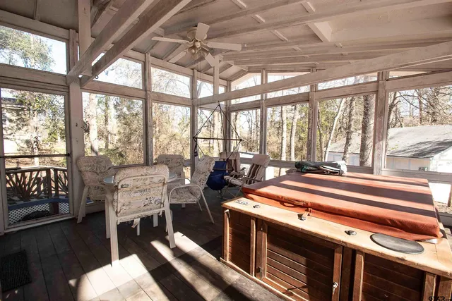 a very nice looking room with a large window