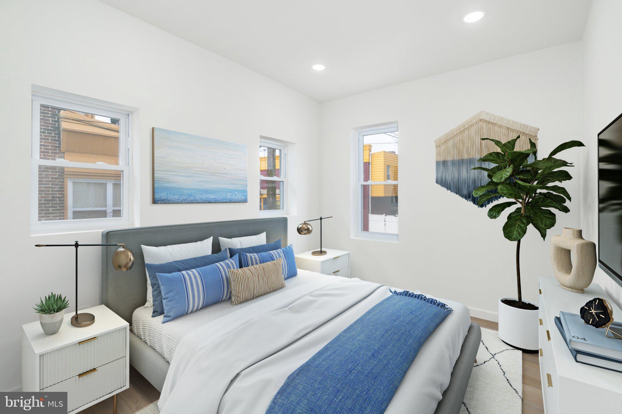 5758 Spruce Street Philadelphia, PA 19139 - Photo 22 of 44 Serene bedroom with coastal vibes.