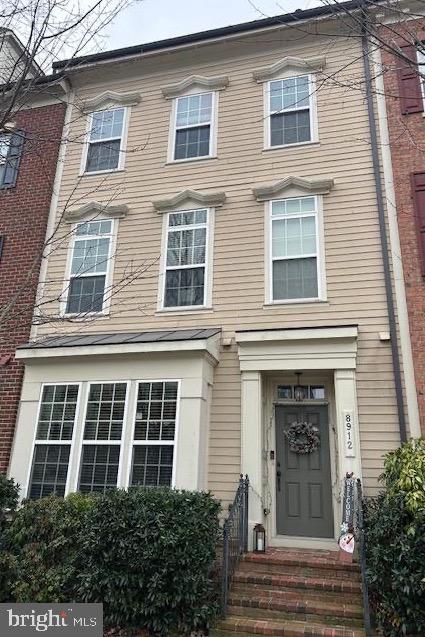 a front view of a house