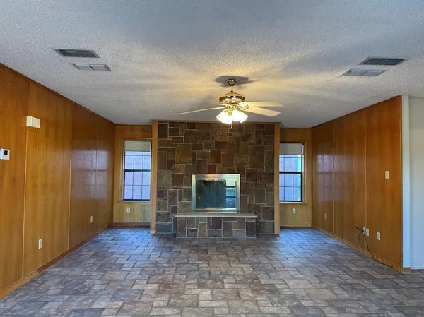 a view of a livingroom with a fireplace