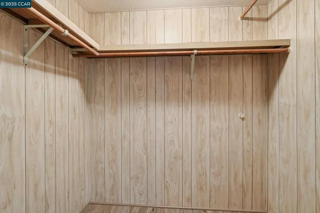 a view of a wooden door