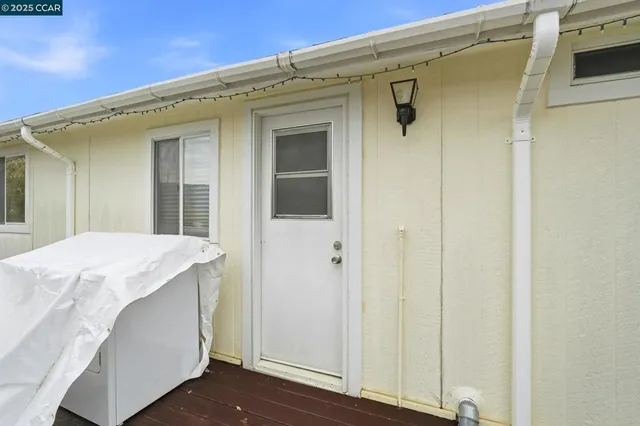 a view of a house with a patio