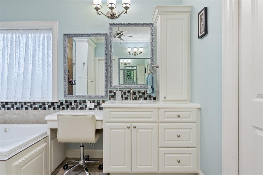 2313 Nicholas Waco, TX 76712 - Photo 17 of 36 a bathroom with a sink vanity and a mirror